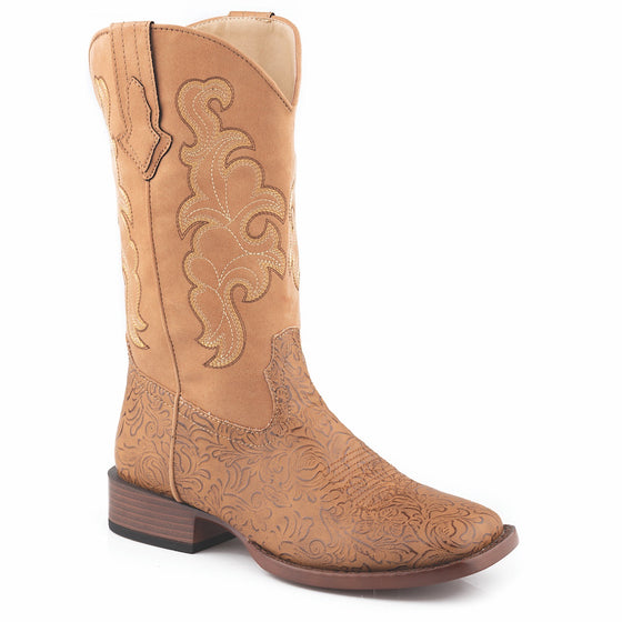 Roper Women's Kacey Boot - Tan Embossed