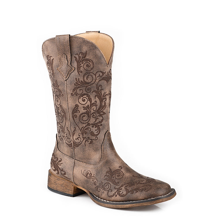 Roper Women's Bailey Laser Boot - Brown