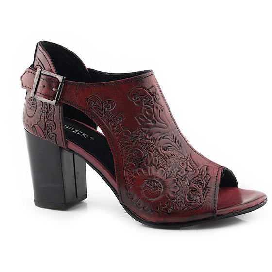 Roper Women's Mika Closed Back Red Leather