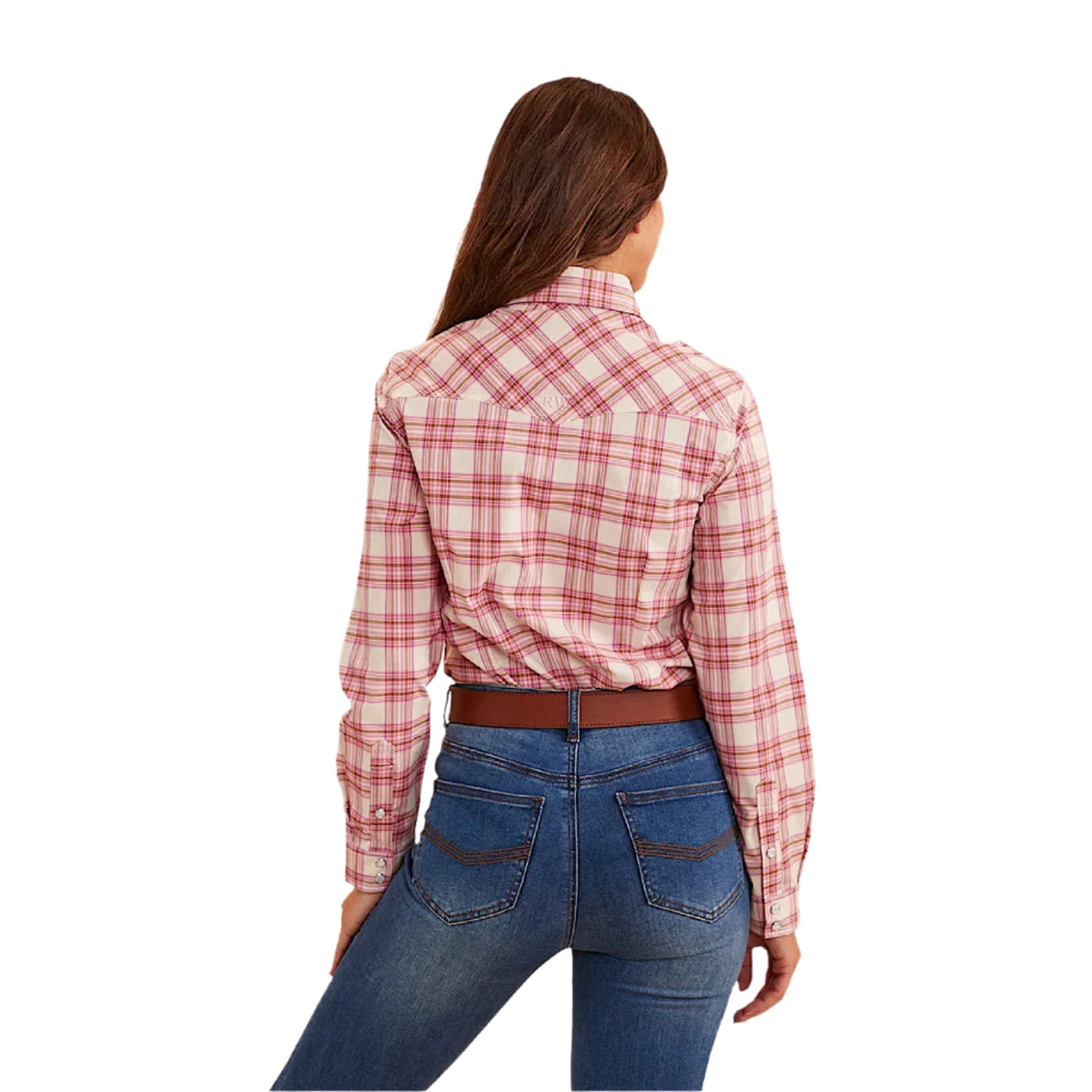 Ringers Western Women's Silverlake Western Shirt - Pink/Check