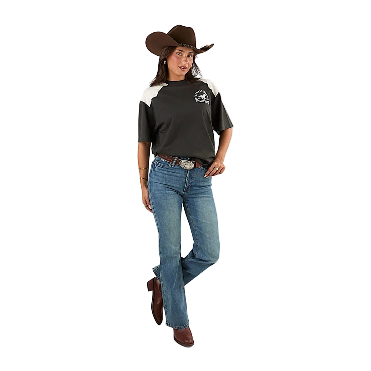 Ringers Western Women's Indi High Rise Bootleg Jean - Vintage Light Blue