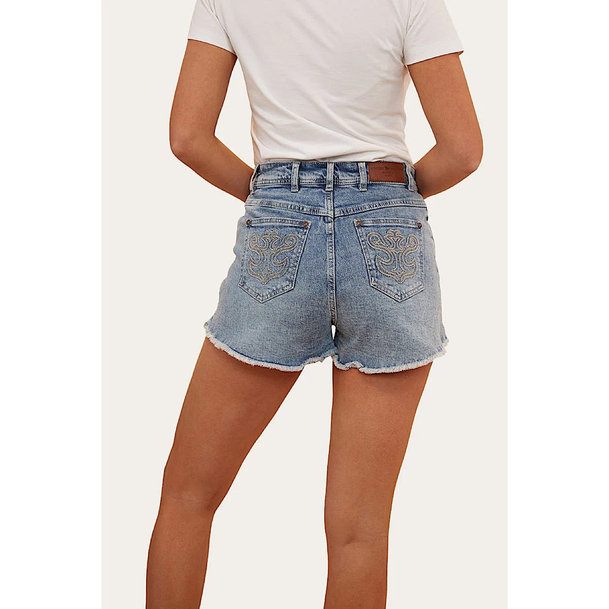 Ringers Western Women’s Gracie Denim Short - Light Wash Blue