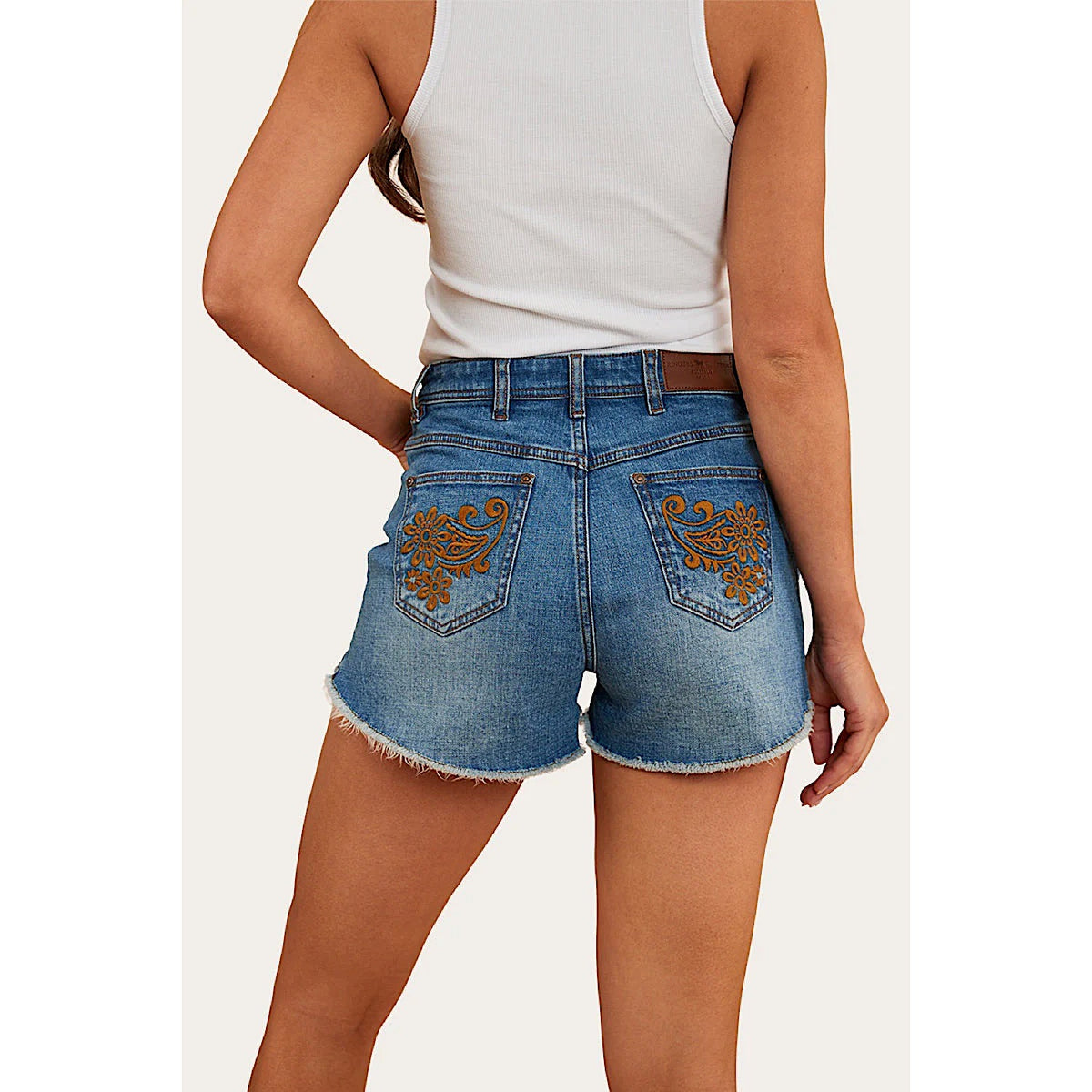 Ringers Western Women’s Gracie Denim Short - Mid Wash Blue