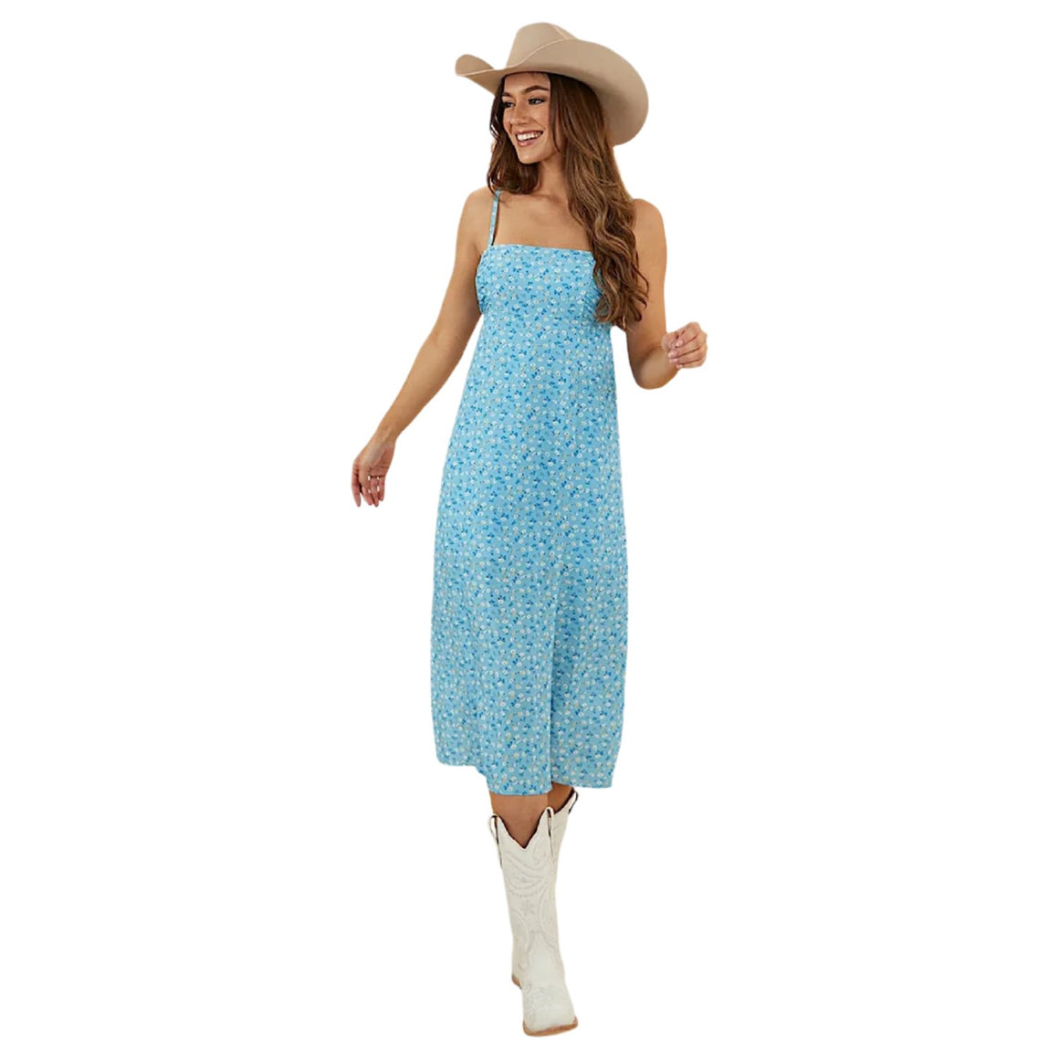 Ringers Western Women's Bobbie Midi Dress - Blue