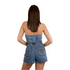 Ringers Western Women's Cowboys Only Denim Bustier - Light Blue