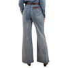 Ringers Western Women's Visalia Wide Leg Jean - Light Wash Blue