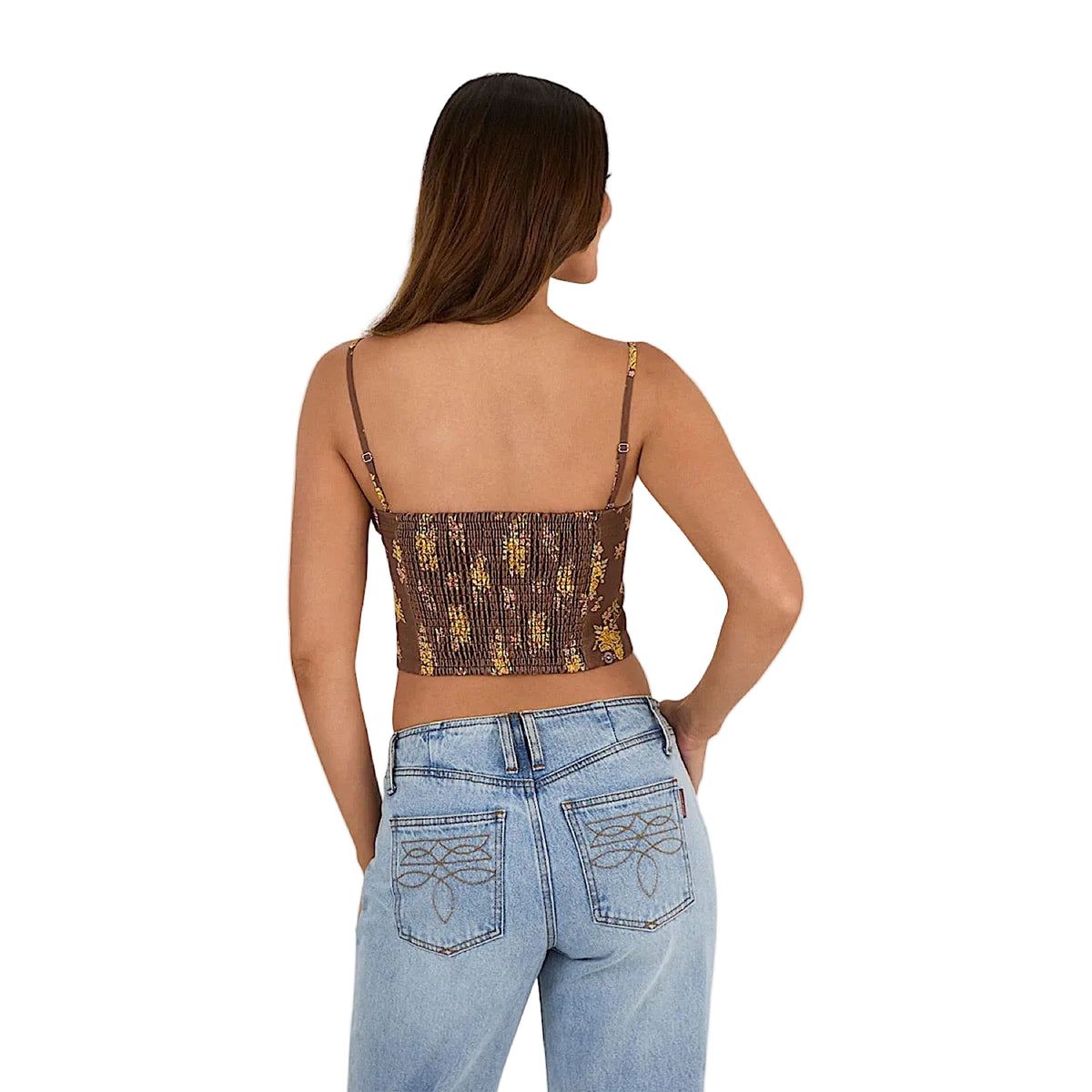 Ringers Western Women’s Madison Shirred Corset Top - Toffee