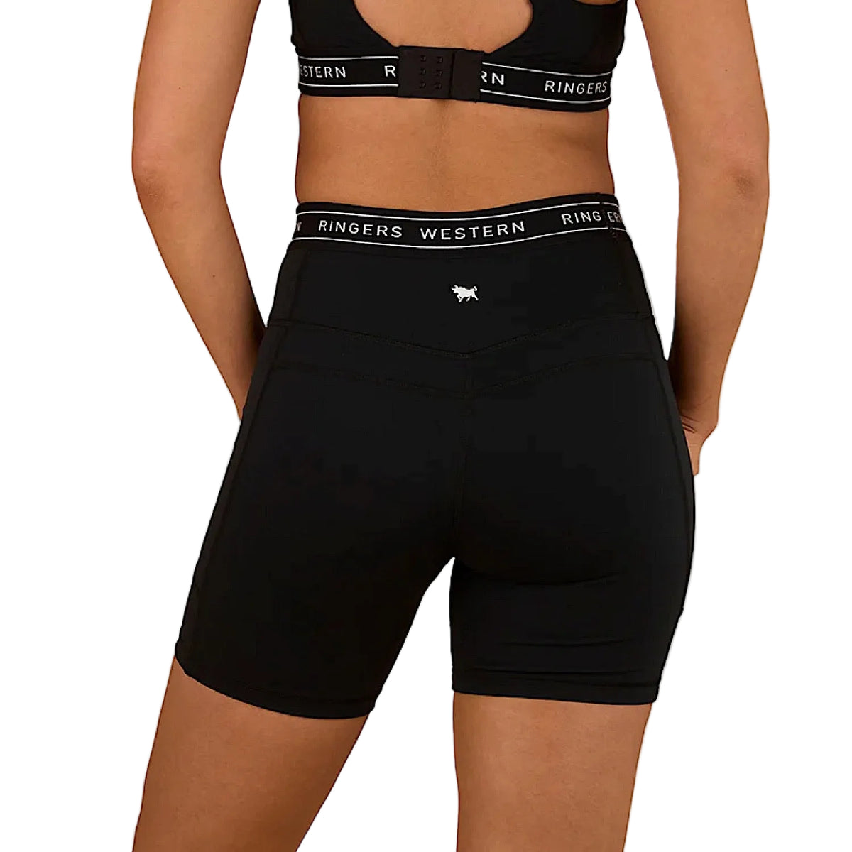 Ringers Western Women’s Ringers Active Logo Elastic Pocket Short - Black