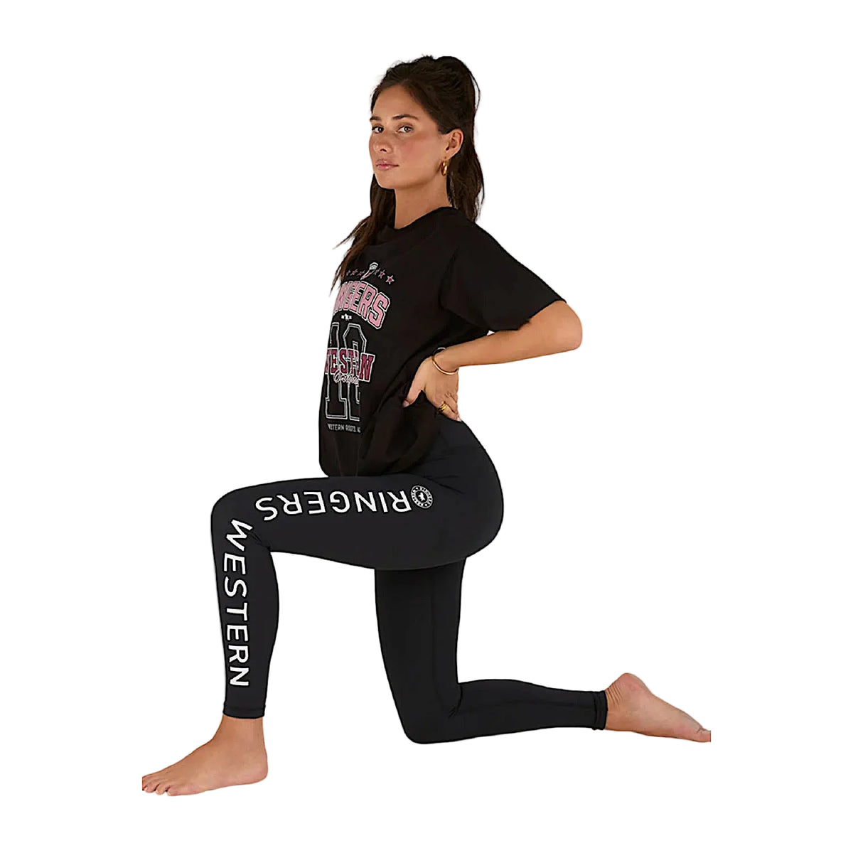 Ringers Western Women’s Division Oversized Sport T-Shirt - Black