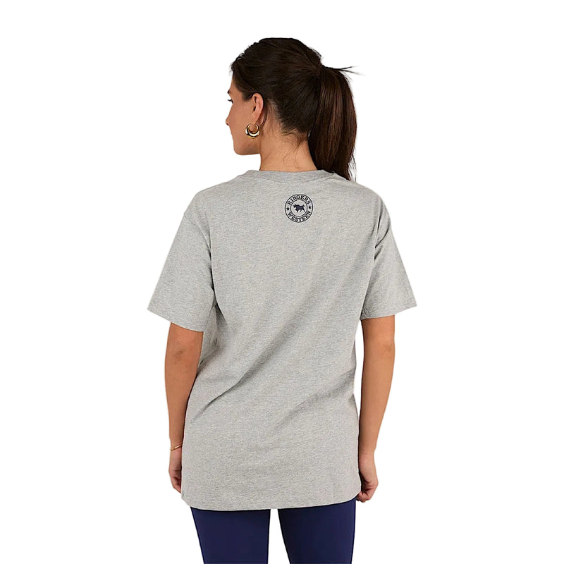 Ringers Western Women’s Division Oversized Sport T-Shirt - Grey Marle