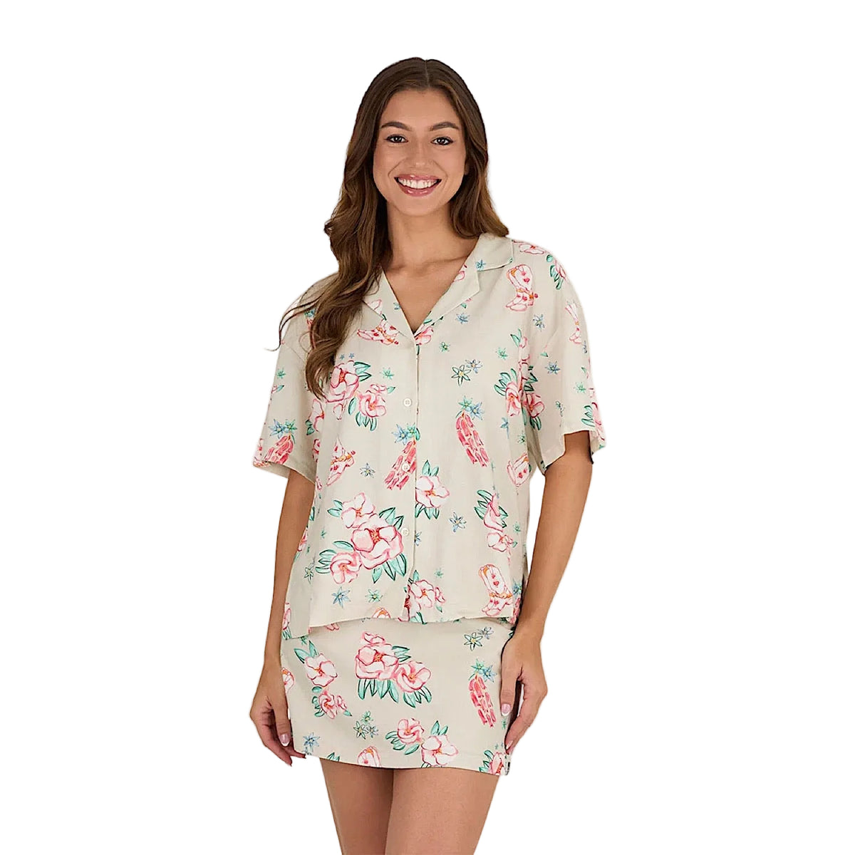 Ringers Western Women’s Last Dance Button Down Shirt - Off White