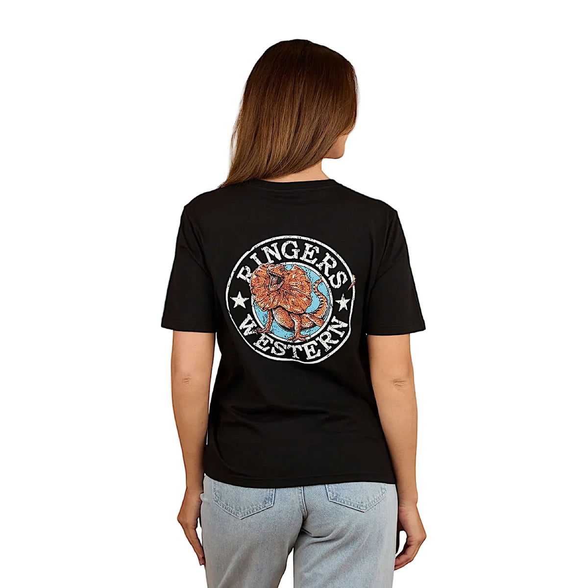 Ringers Western Women’s Outta Towner Loose Fit T-Shirt - Black