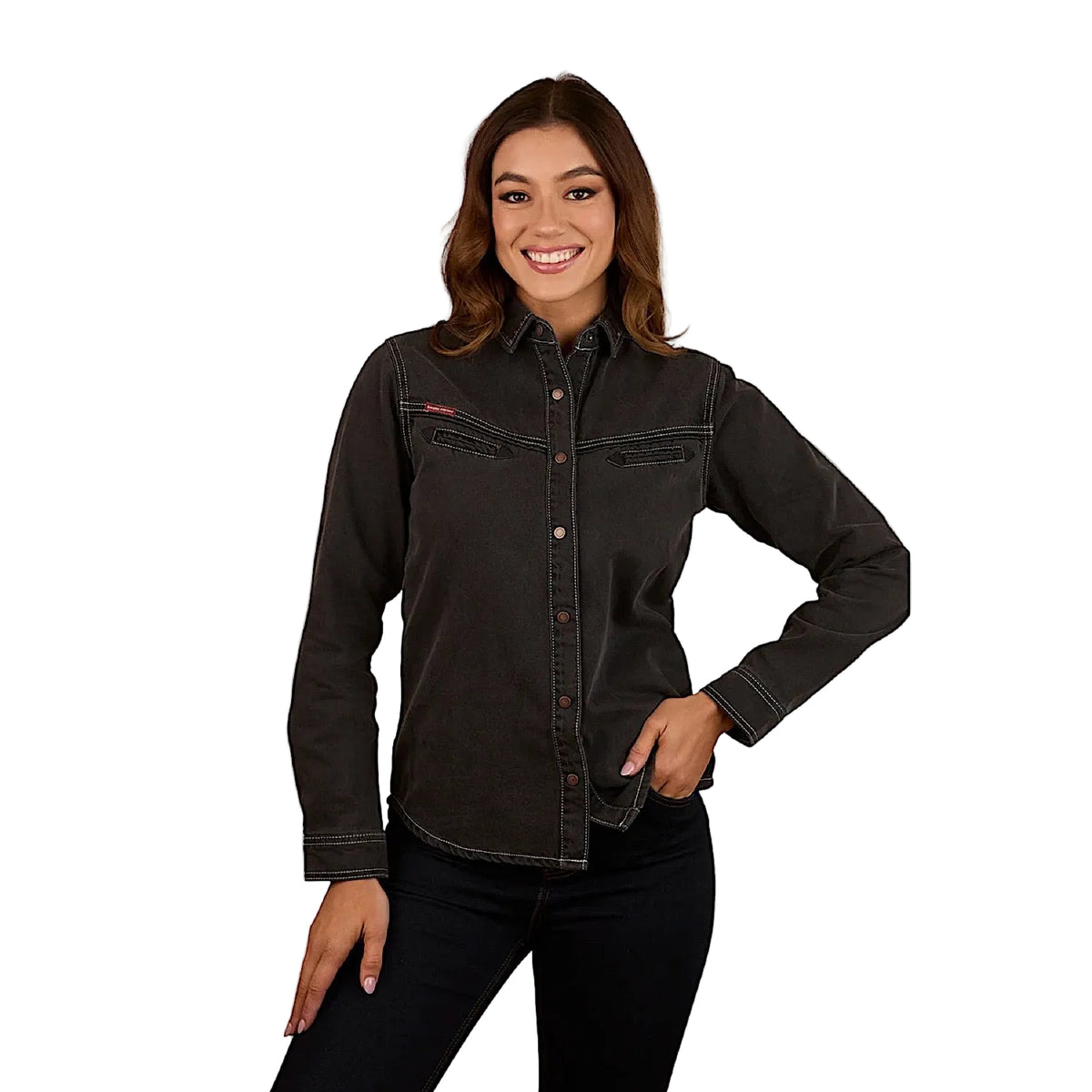 Ringers Western Women’s Sarina Shirt - Washed Black