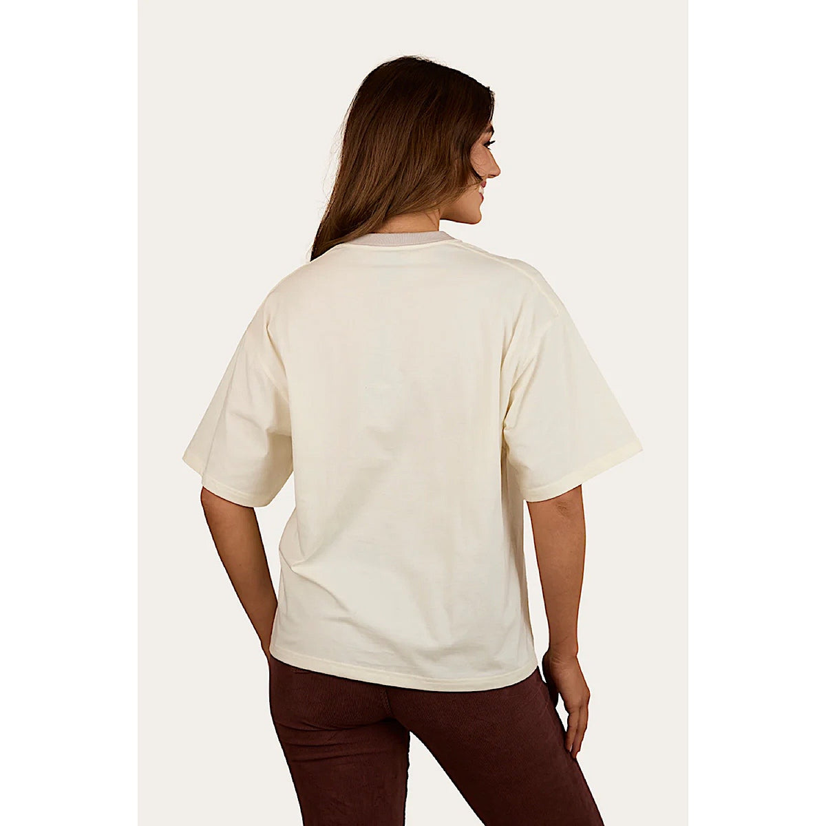 Ringers Western Women’s Stampede Oversized Shirt - Bone