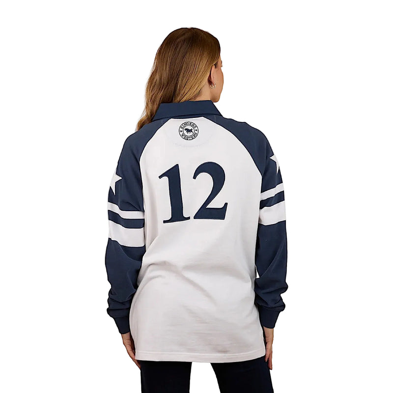 Ringers Western Women’s Player Oversized Rugby Jersey - White/Navy