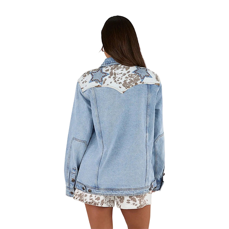 Ringers Western Women’s The Hoedown Denim Jacket - Light Blue Wash