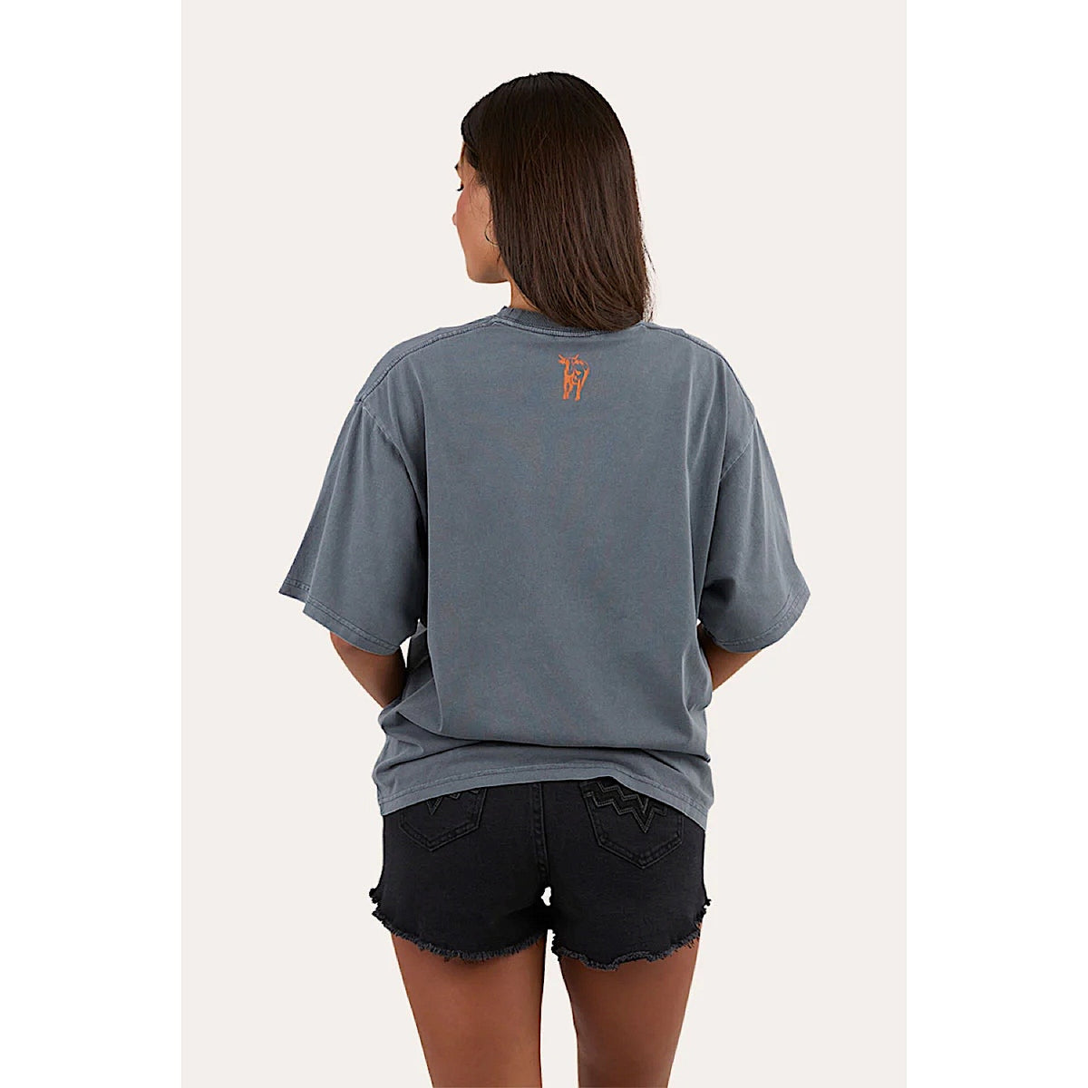 Ringers Western Women’s Born In The West Oversized T-Shirt - Washed Black