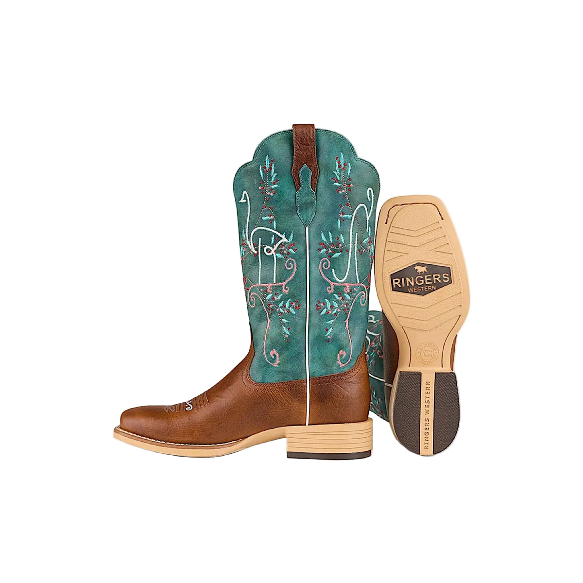 Ringers Western Women’s Alivail Western Boot - Brown/Green