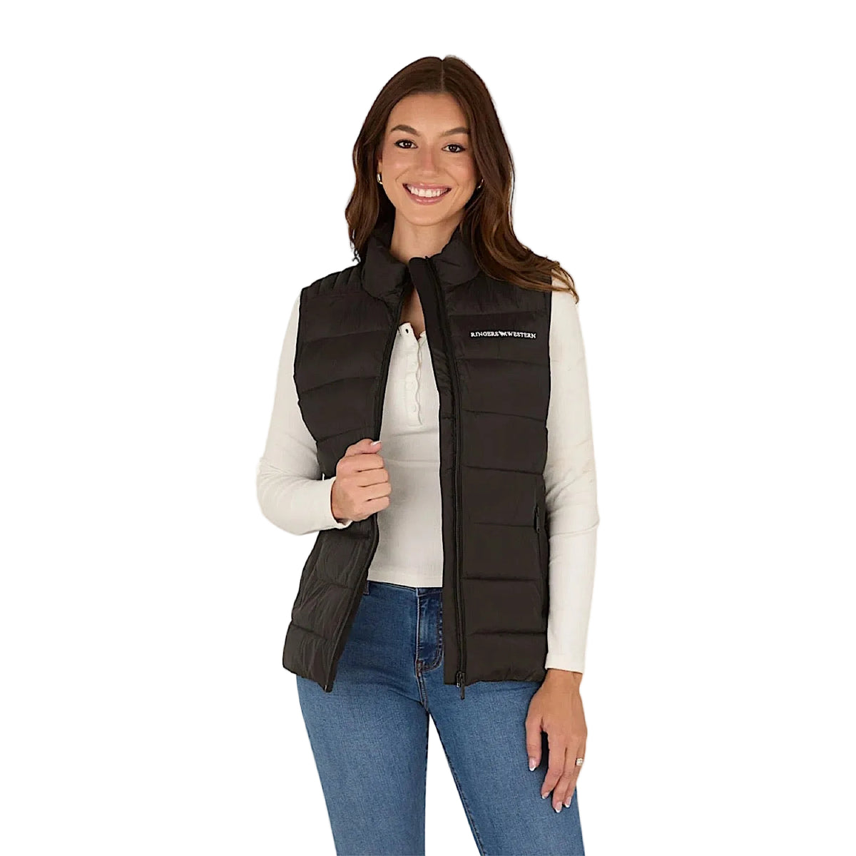 Ringers Western Women's Elament Puffer Vest - Black
