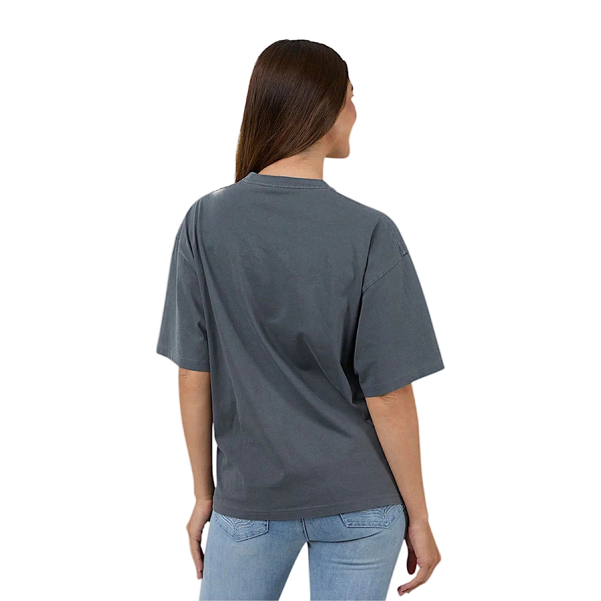 Ringers Western Women's Who Gives A Buck Oversized T-Shirt - Washed Black