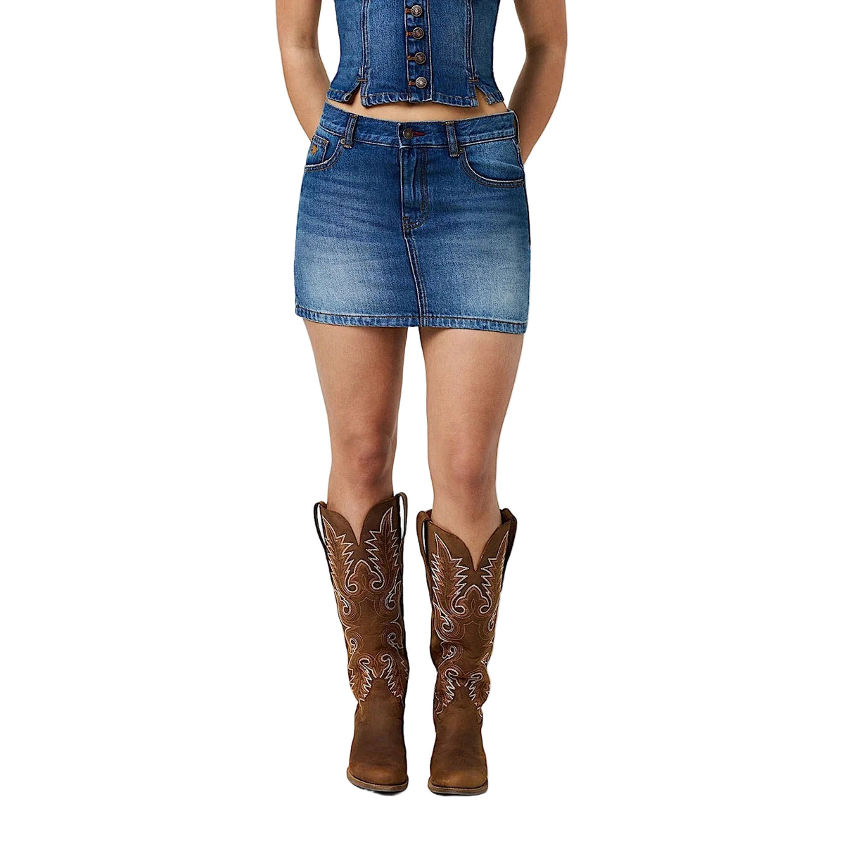 Ringers Western Women's Dani Mini Skirt - Classic Blue