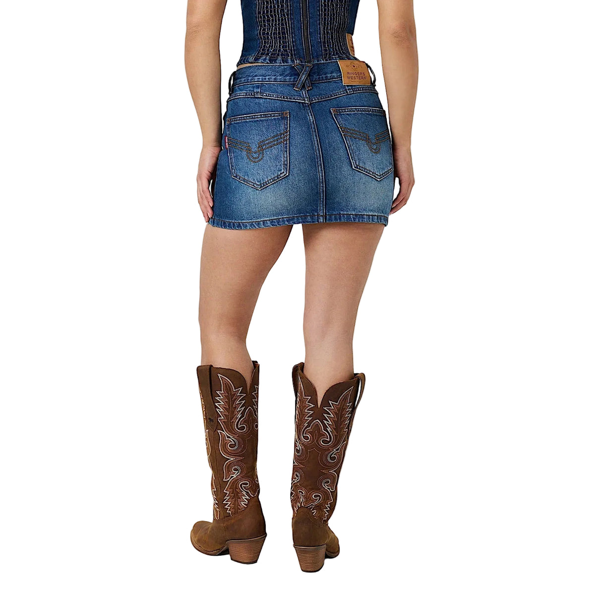 Ringers Western Women's Dani Mini Skirt - Classic Blue