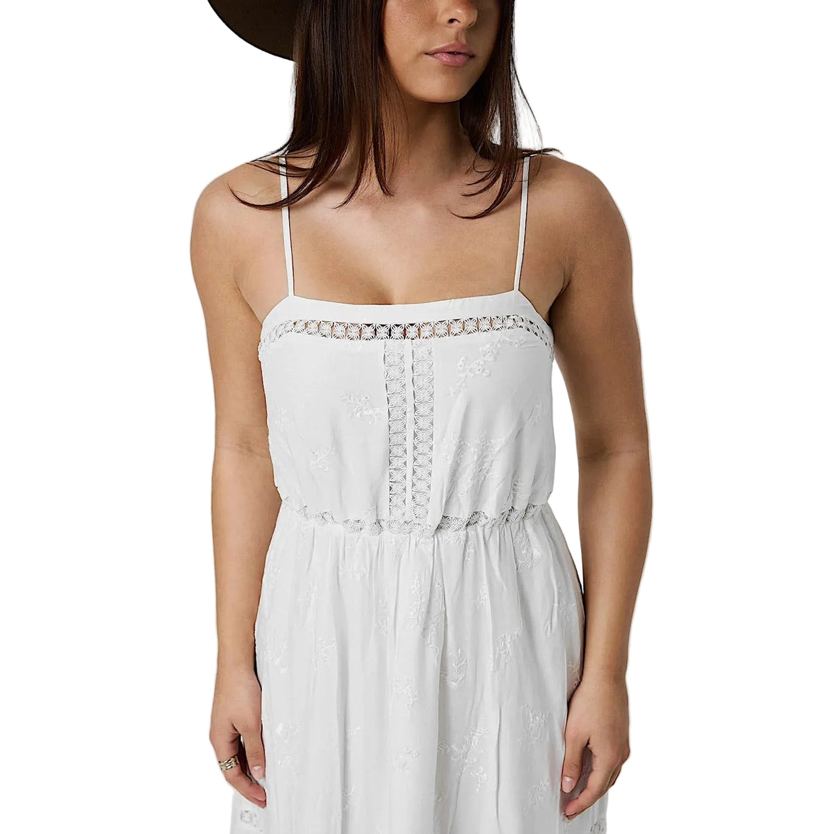 Ringers Western Women's Marisol Broderie Maxi Dress - White
