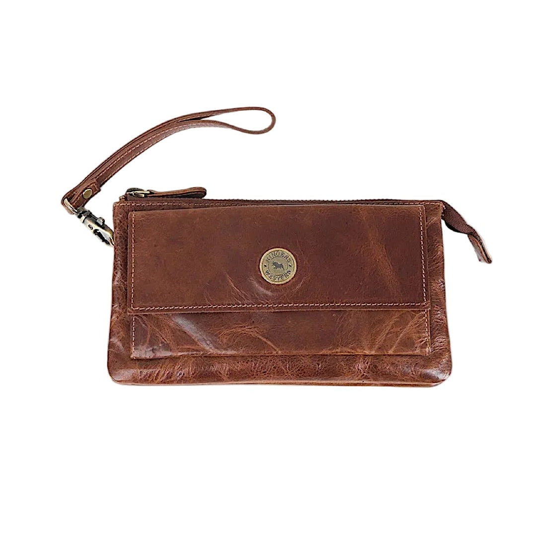 Ringers Western Toro Strap Purse - Cognac