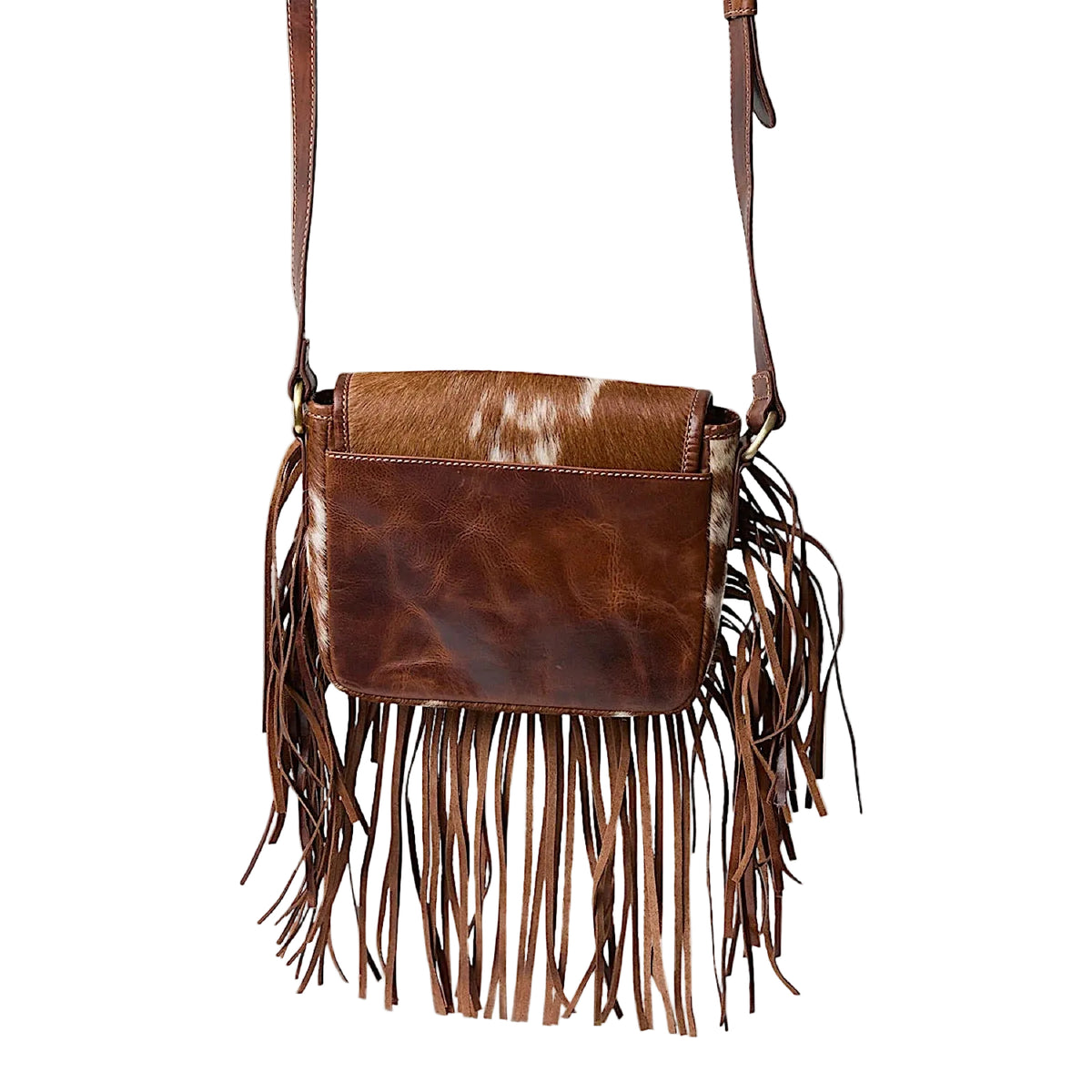 Ringers Western Toro Tassle Saddle Bag - Cognac/Brown