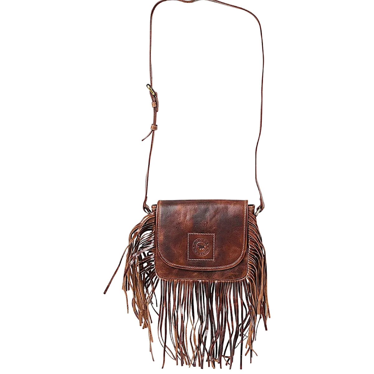 Ringers Western Toro Tassle Saddle Bag - Cognac