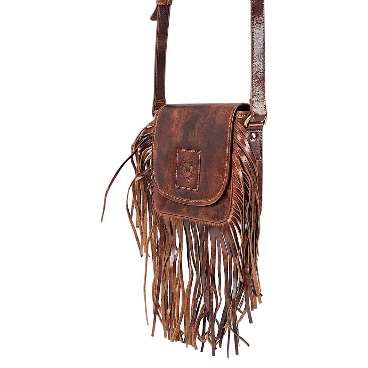 Ringers Western Toro Tassle Saddle Bag - Cognac