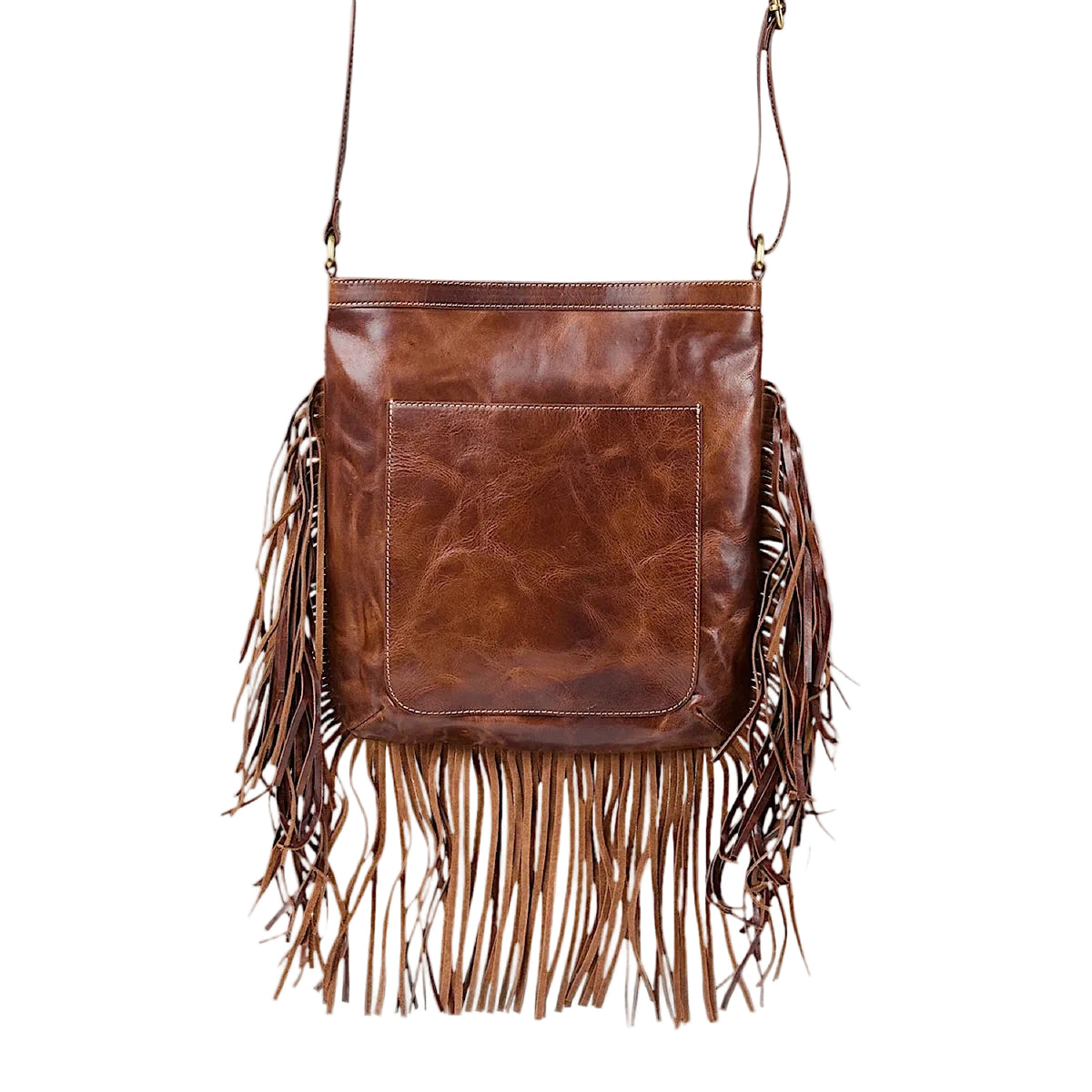 Ringers Western Toro Tassle Hand Bag - Cognac/Brown