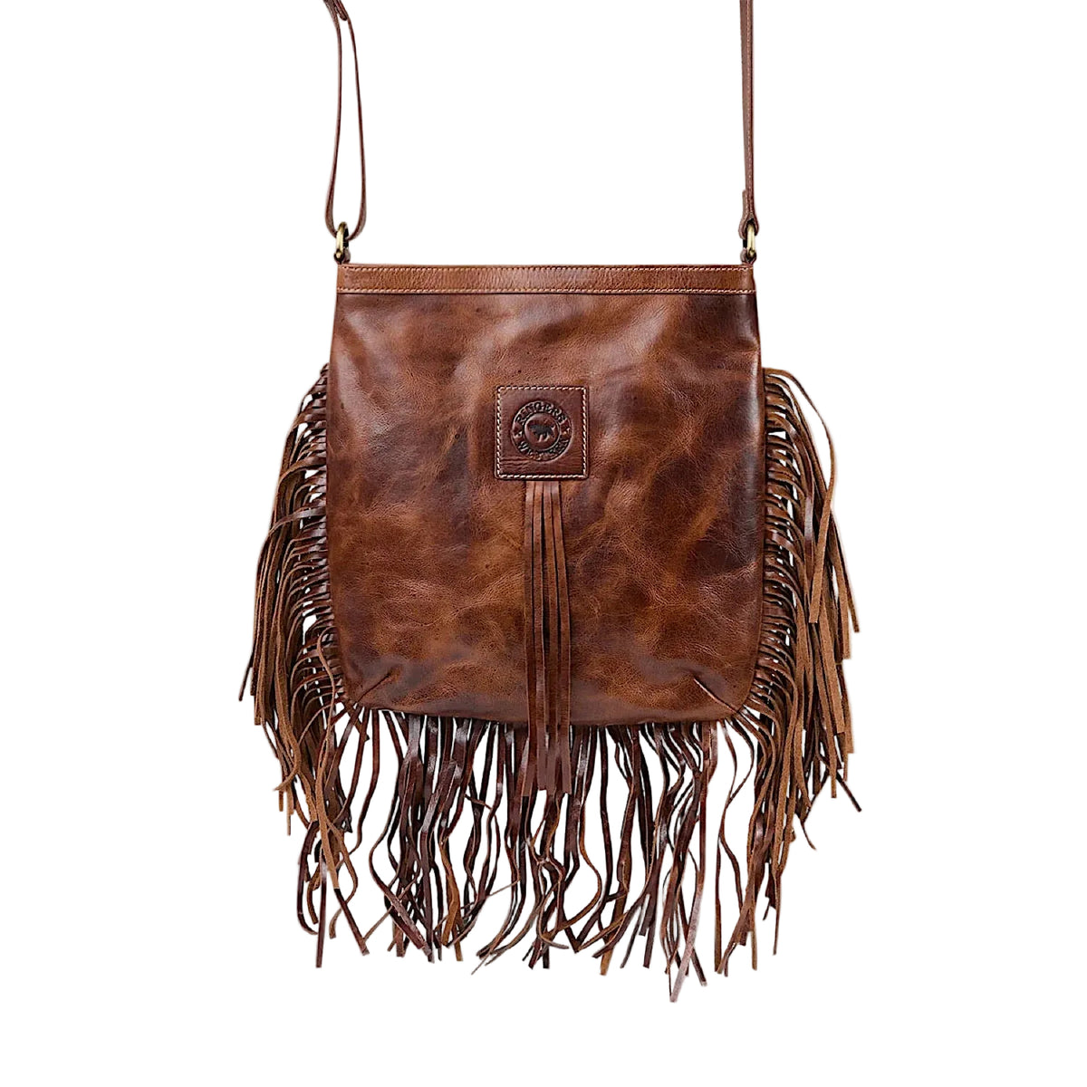 Ringers Western Toro Tassle Hand Bag - Cognac