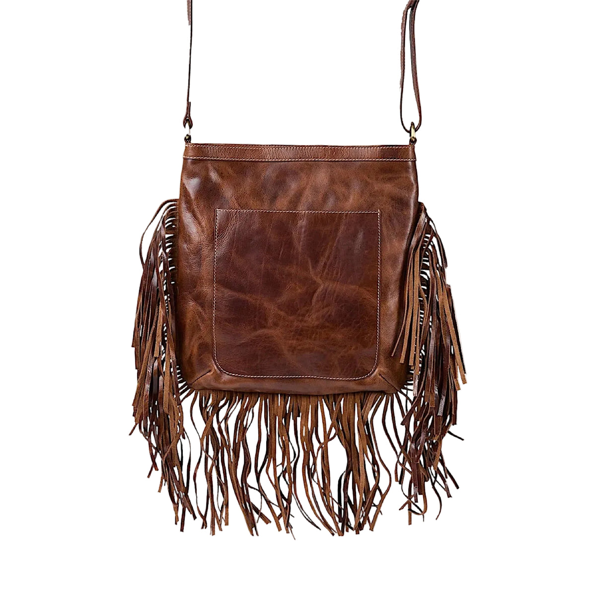 Ringers Western Toro Tassle Hand Bag - Cognac