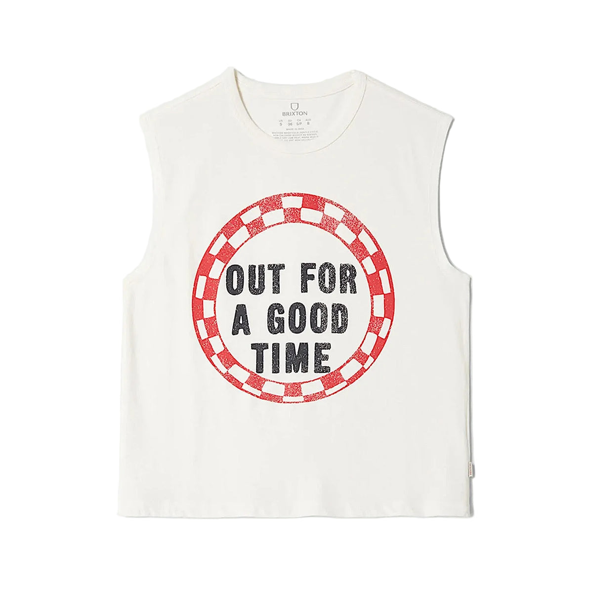 Brixton Women's Out For A Good Time Muscle Tank - Off White