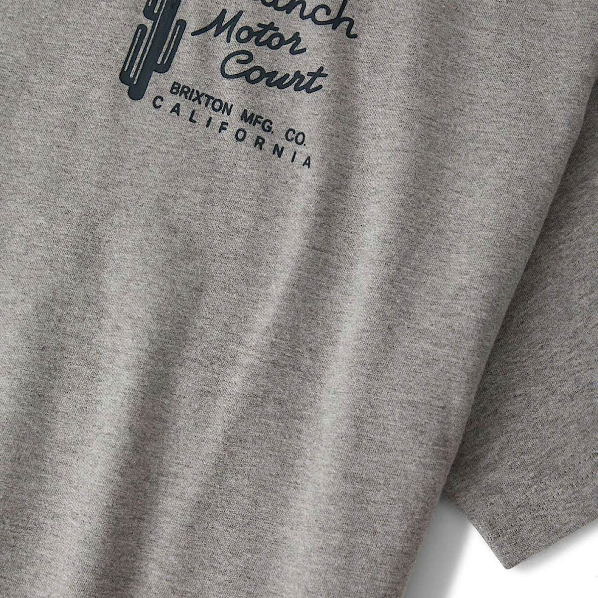 Brixton Women's Ranch Motor Court Boxy Cropped Tee - Heather Grey