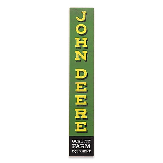 John Deere Vertical Quality Farm Equipment Rustic MDF Wall Decor Sign