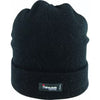 Avenel Ragg Wool Beanie with Thinsulate Lining - Black