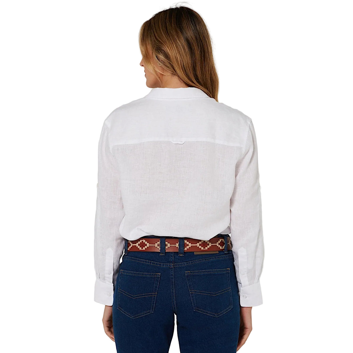 Pilbara Women's Florence Classic Linen Shirt - White