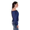Pure Western Womens Emma Blouse-Navy