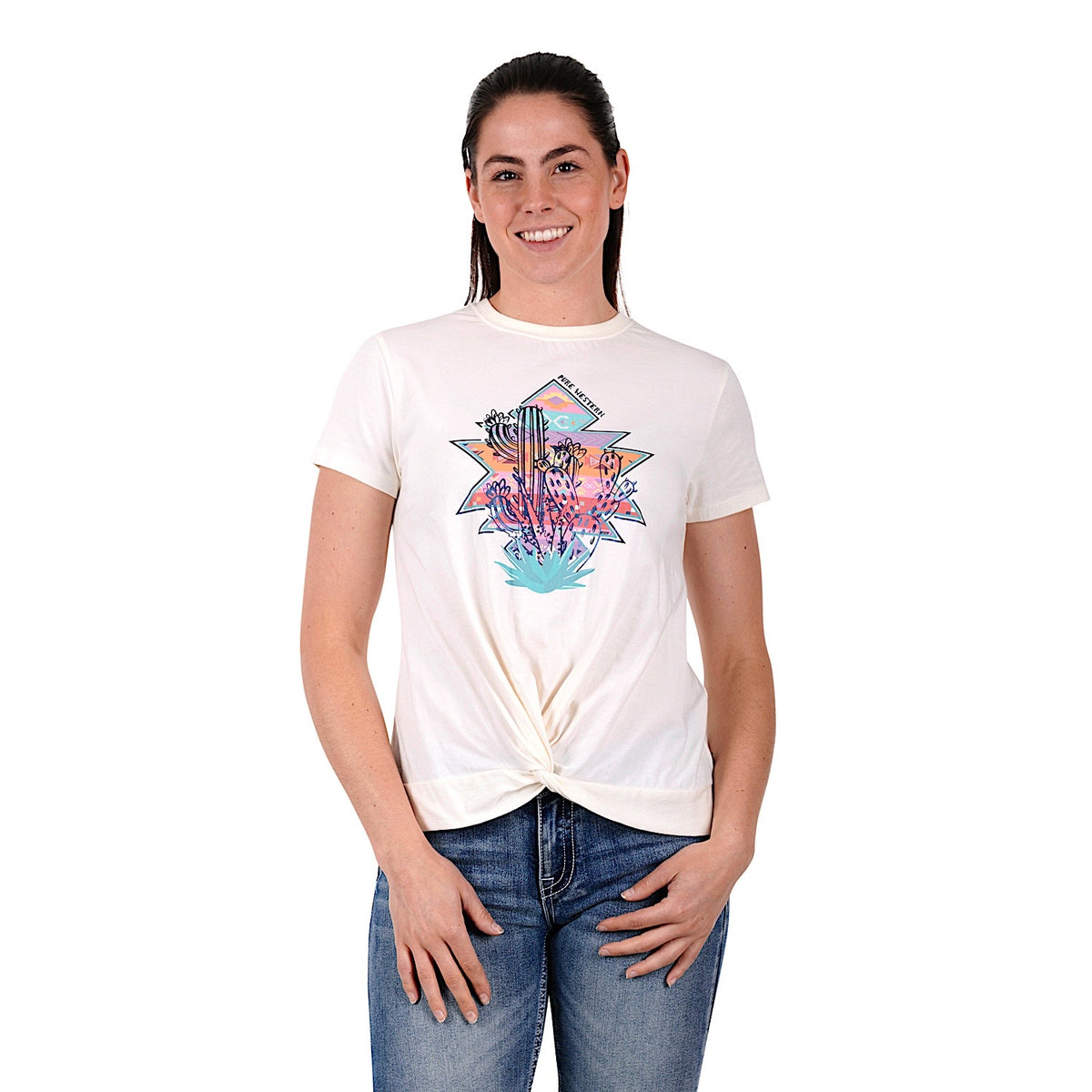 Pure Western Women's Elora Tee-Ivory