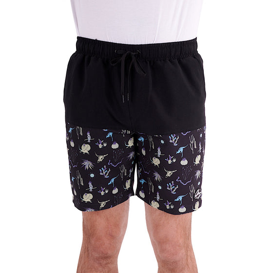 Pure Western Men's Benny Boardshort-Black/Multi