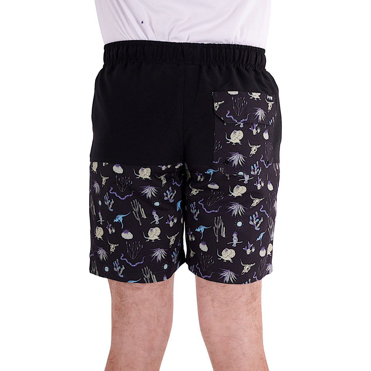 Pure Western Men's Benny Boardshort-Black/Multi
