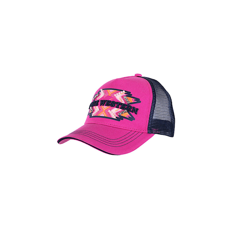 Pure Western Kids Laylah Trucker Cap-Pink