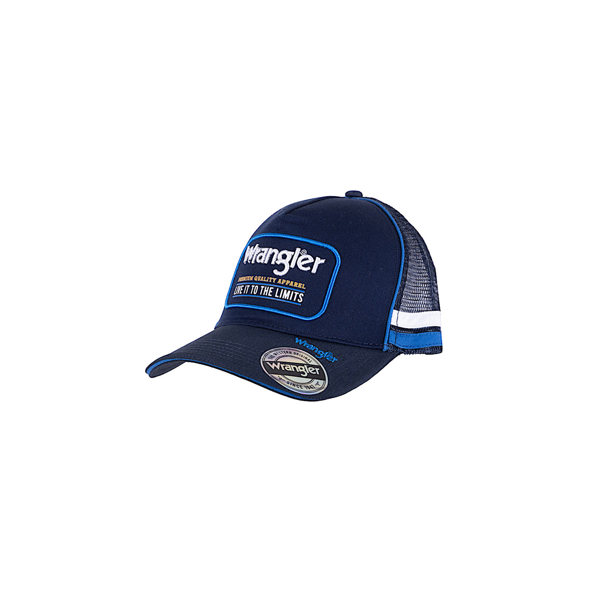 Wrangler Anton Square Front Trucker Cap Navy