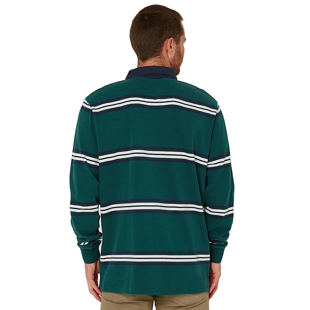 Pilbara Men’s Classic Rugby Jersey - Forest/Navy/White