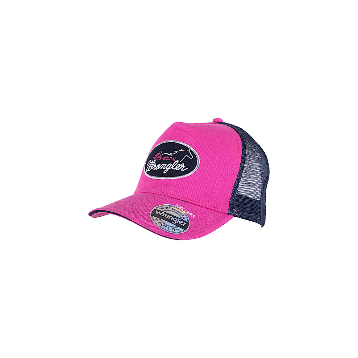 Wrangler Caren Square Front Trucker Cap Fuschia