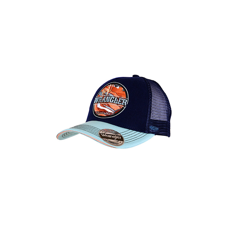 Wrangler Liana Trucker Cap Navy/Aqua