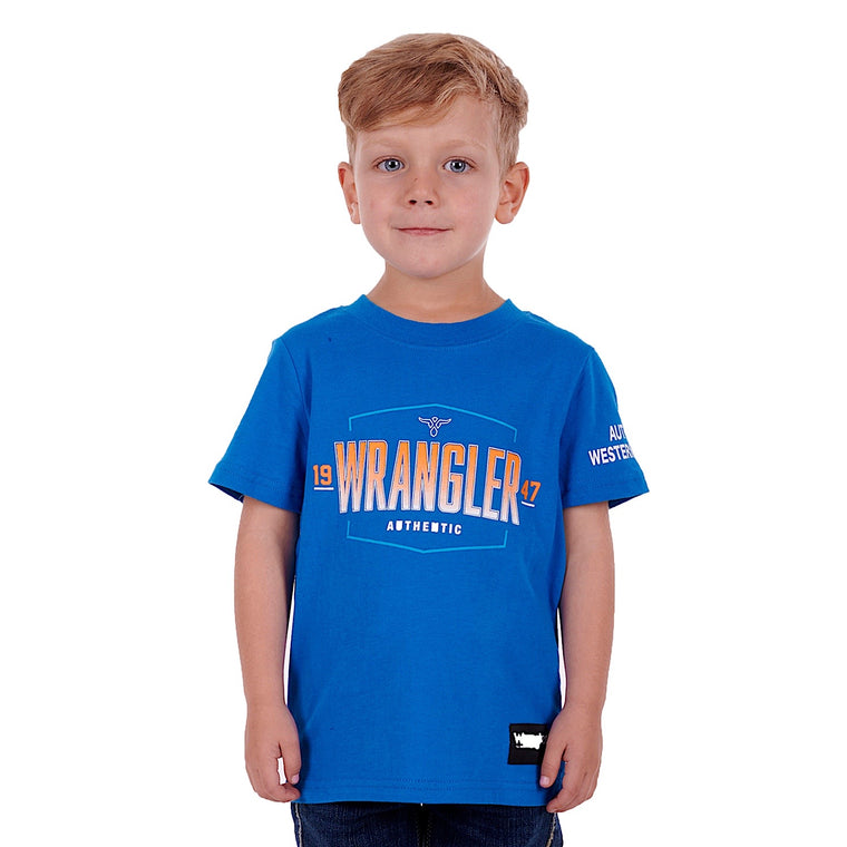 Wrangler Boys Sebastian Tee Royal Blue