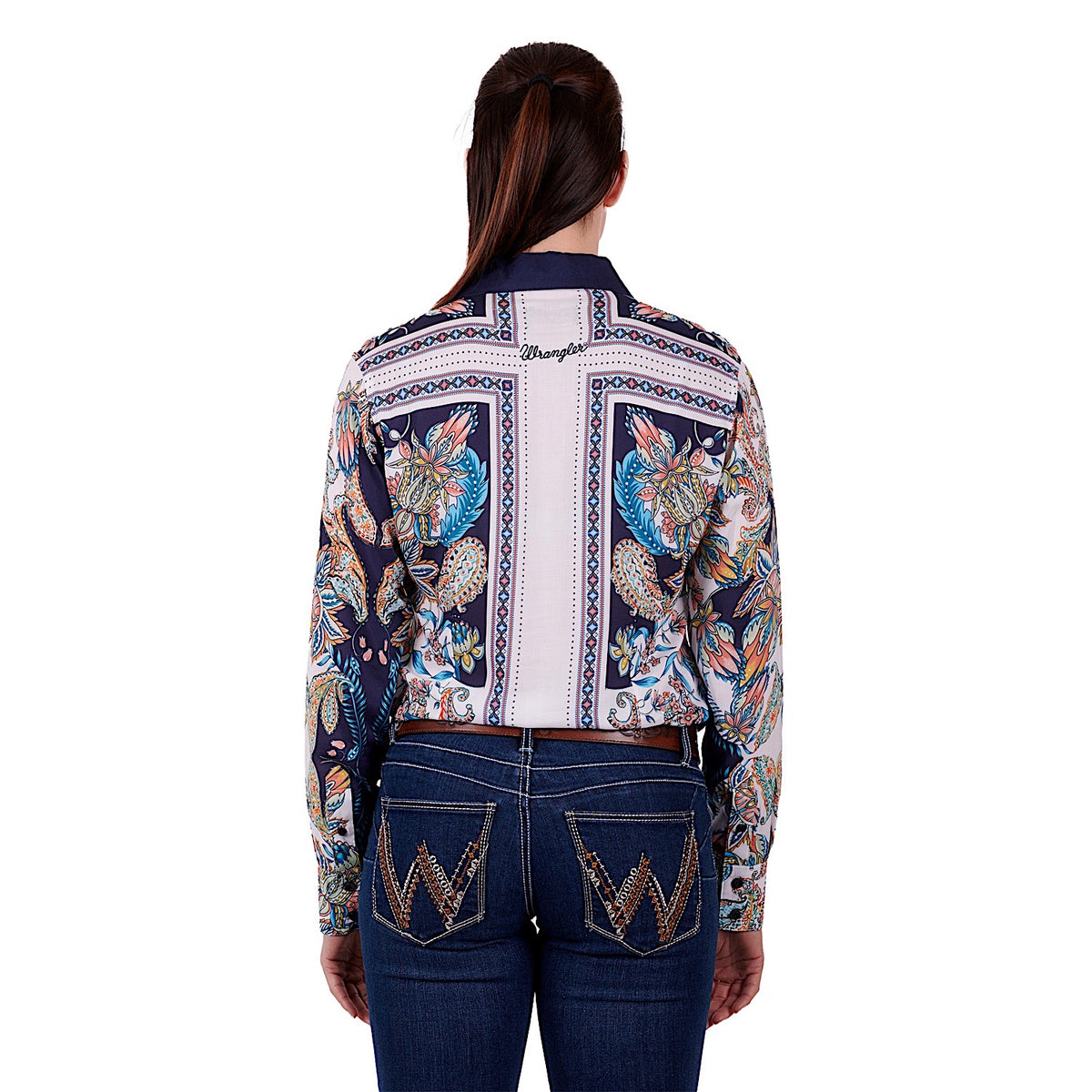 Wrangler Women's Randa Shirt Navy/Multi